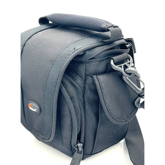 LowePro Edit 100 Camera Camcorder Soft Bag Black Multi Pocket Comfort Grab Handl - Picture 12 of 16